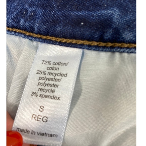 Maurice Button Fly Jeans Women Small 27" W Hi Rise Curvy Skinny Stretch Distress - Picture 4 of 13